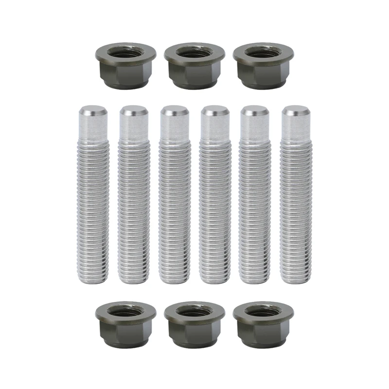 M10 Exhaust Manifold Stud and Nut Kit for Subaru WRX STI SVX Legacy Impreza Forester BAJA BRZ Crossteck Stainless