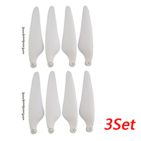 3Set H117S Propeller Props CW CCW Blade Spare Part for Hubsan H117S Zino RC Quadcopter Drone Foldable Propeller Blade Set White