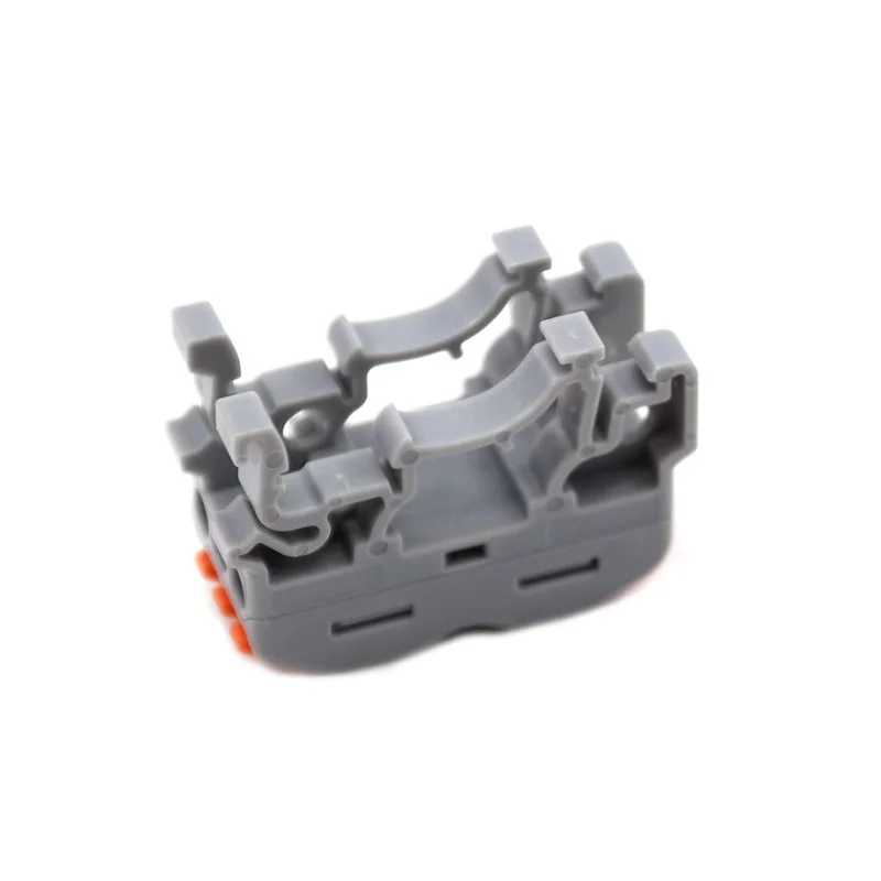 Wire Electrical Din Rail Connectors Fast Universal Compact Conductor Wiring Cable Connector LED Push-in Butt Terminal Block 2Pin