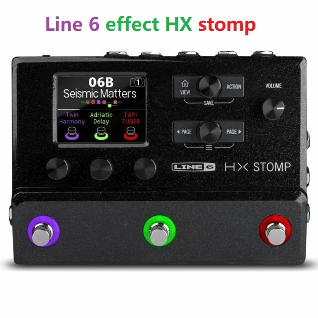 Line6 HX Stomp Multi-Effect Guitar Pedal Compact Amp & Effects Processor, Black