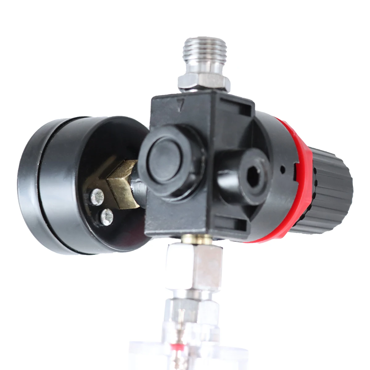 Imagem -05 - Hvlp-spray Air Regulador Manômetro Mini Filtro Separador Inline Regulador de Pressão de ar Ajustável Pistola de Pulverização 4
