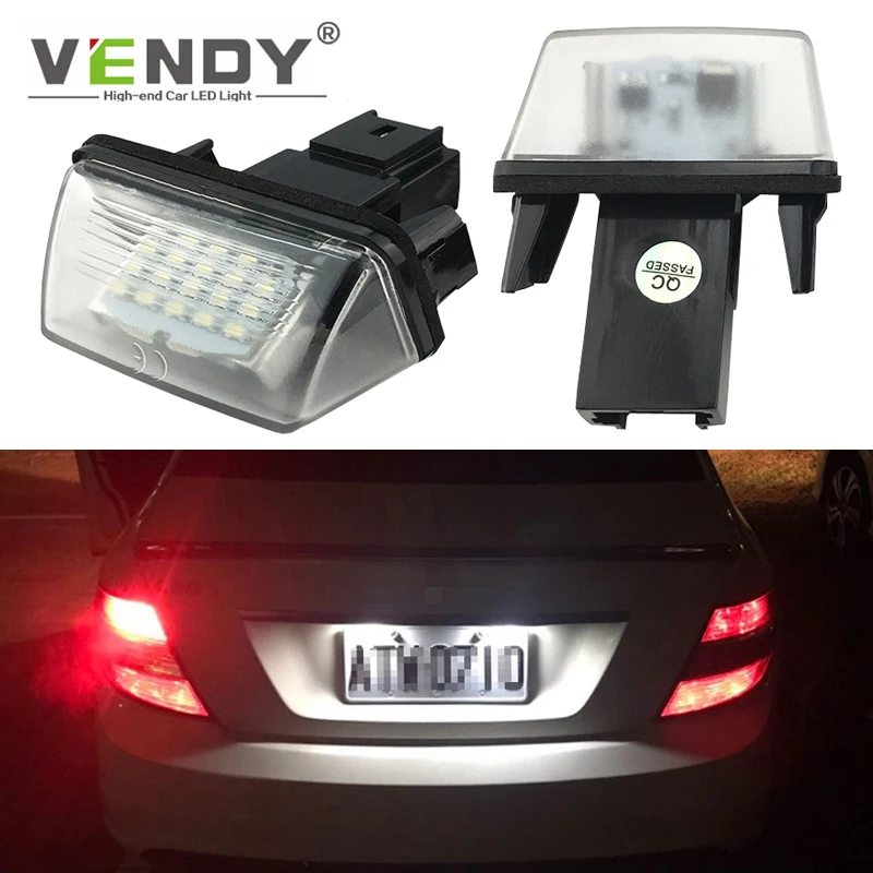 

2pcs Peugeot led License Plate Light Canbus Number Lamp For 206 207 306 307 308 406 407 5008 Partner 3008 508 607 106 1007