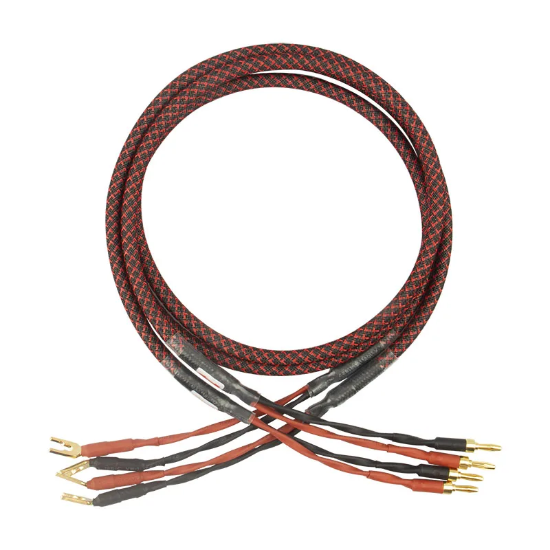 TOJazz L-4S8F haut-parleur câble 1 paire ODavid audio câble HI-FI haut de gamme amplificateur haut-parleur câble gels câble de prise