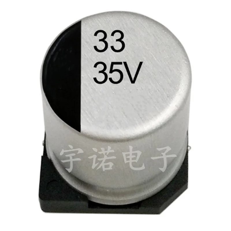 10PCS 35V33UF Electrolytic Capacitor 6.3*5.4mm SMD Aluminum Electrolytic Capacitor 33uf 35v Size：6.3x5.4（MM）