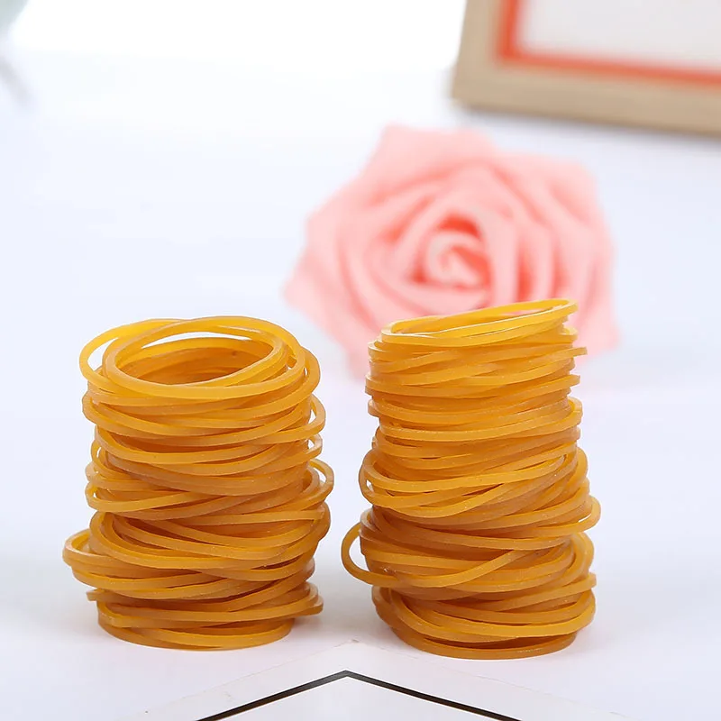 Elastic Rubber Bands Fasteners Elastic Bands Used for Office School Stationery Supplies Stretchable Sturdy Rubber Elastics Bands