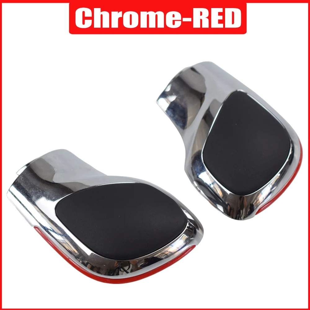 Auto Rot/Blau Schaltknauf Schalthebel Chrom Matt für VW Golf 6 7 R GTI Passat B7 B8 CC R20 Jetta MK6 GLI DSG Abdeckung Emblem – Detail 17