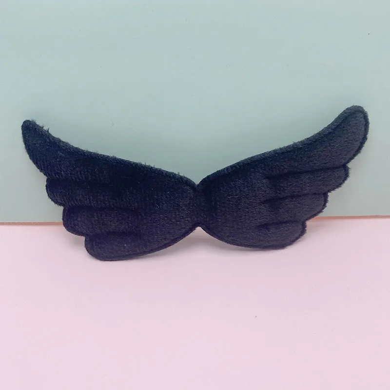 30 Stück/Set, 13,5 x 6 cm, Filz-Engelsflügel-Applikation zum Aufnähen, für handgefertigte Kleidung, Hüte, als Nähzubehör, für DIY-Haarspangen und als Aufnäher. – Detail 1