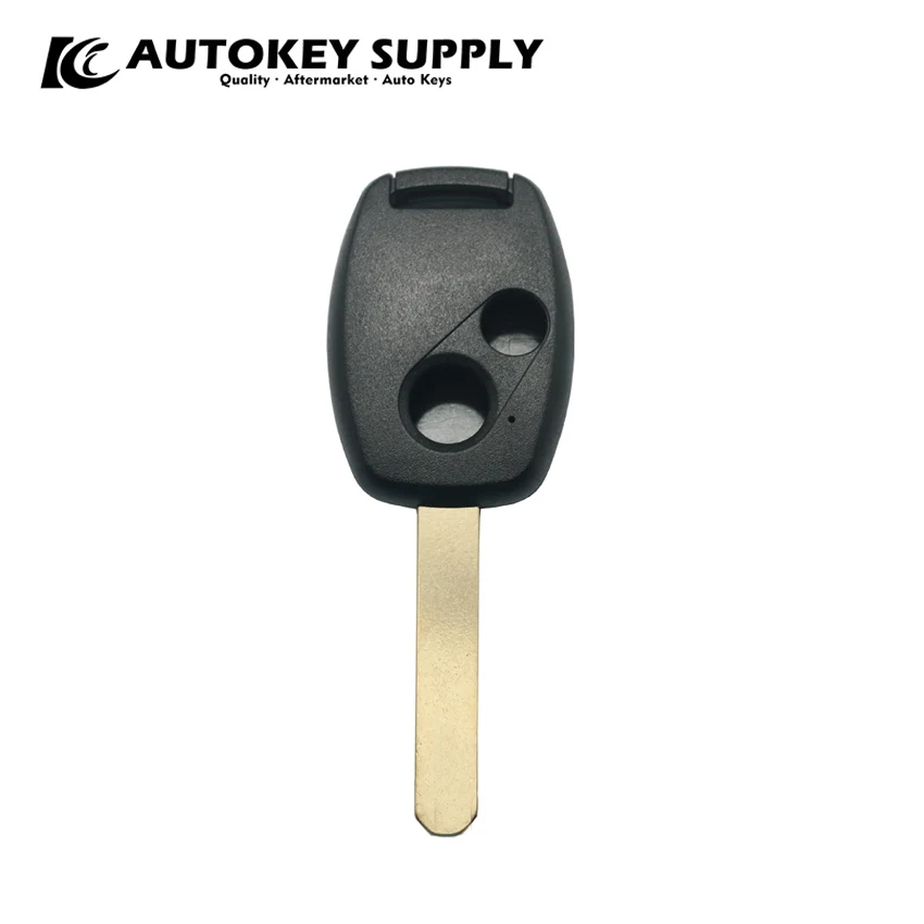 For Honda 2 Buttons Remote Key Shell Without Sticker  With Chip Position  Autokeysupply AKHDS256