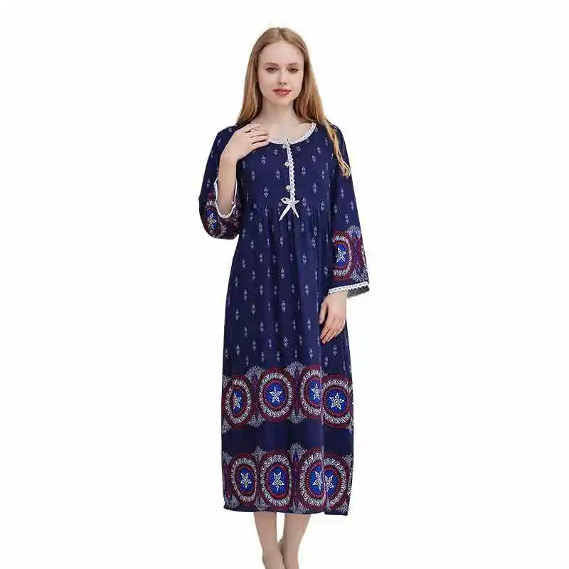 Novelty Clothes Women Sexy Lingerie Cotton Sleepwear Nightgown Women Nightdress Long Sleeves Night Dress Spring Autumn Dress