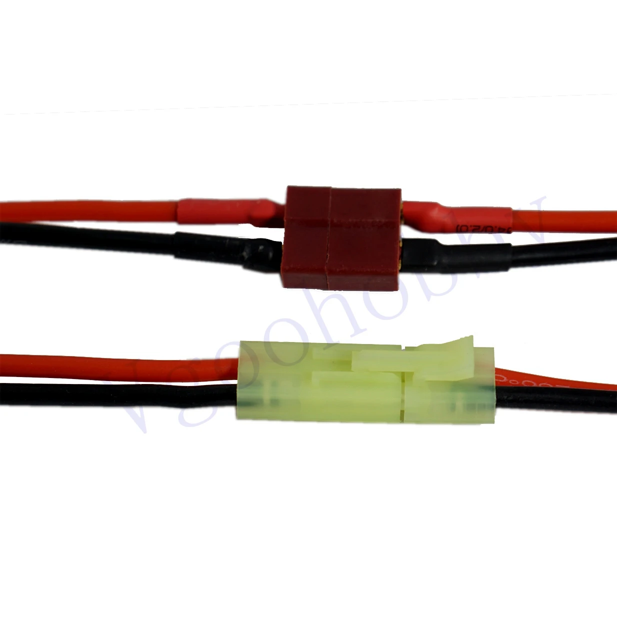2 Pairs Mini Tamiya Style Connector to Deans T Plug Male Female 16AWG Silicone Cable Wire Adapter for RC ESC Lipo Battery,3.14\