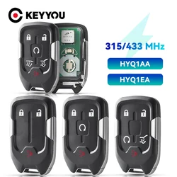 KEYYOU 3/4/5 Button 315 433 Mhz HYQ1AA HYQ1EA Remote Key For Chevrolet GMC Terrain 2018 2019 2020 CHEVY SUBURBAN TAHOE 2015-2020