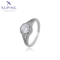Xuping Jewelry Fashion Charm Wedding Gift Women Engagement Ring with Rhodium Plated ZBR197