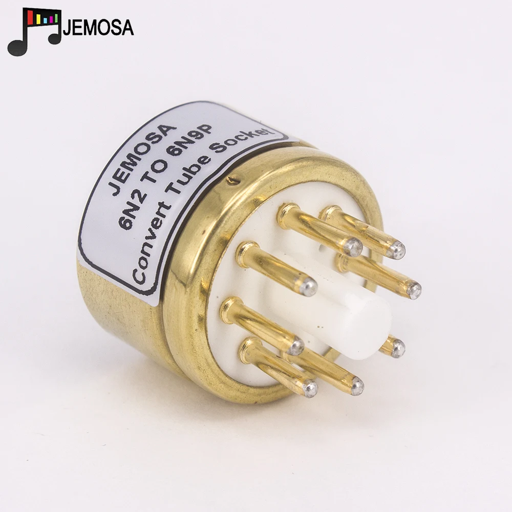 Enchufe de tubo de 9 pines 6N2 6N6 ECC88 6922 a 6N8P 6N9P 6SN7 6SL7, amplificador de tubo de vacío de Audio HIFI, adaptador de conversión, 1 unidad