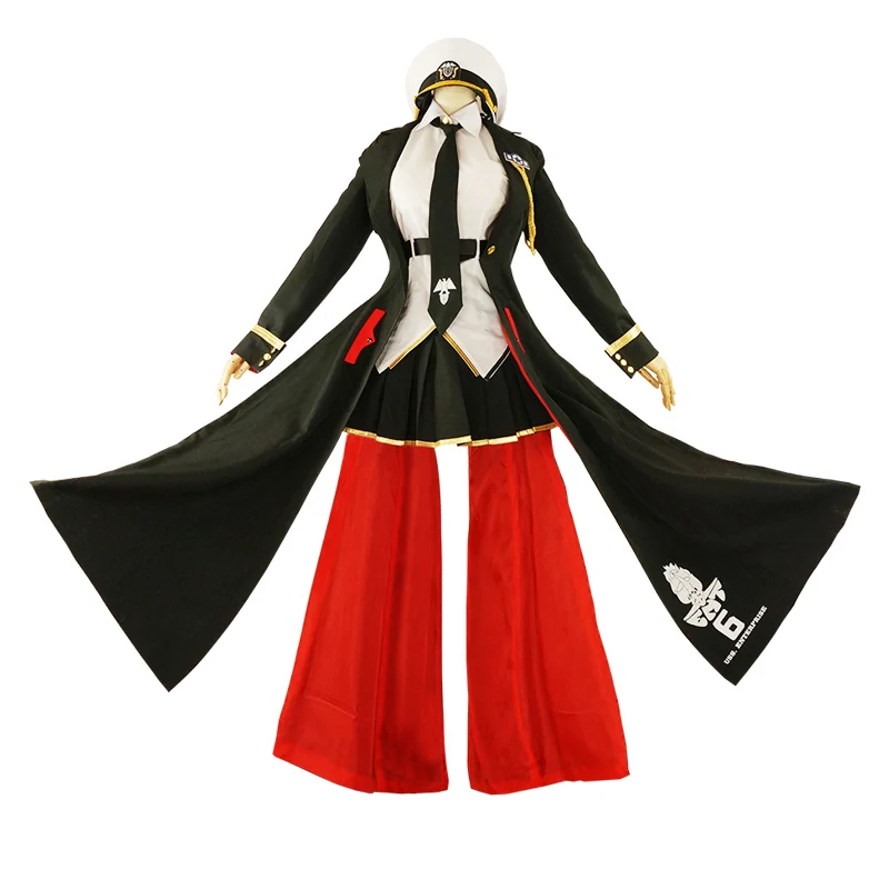 

Azur Lane Enterprise B Cosplay Costume No.B Black Uniform Full Outfit for Halloween Christmas