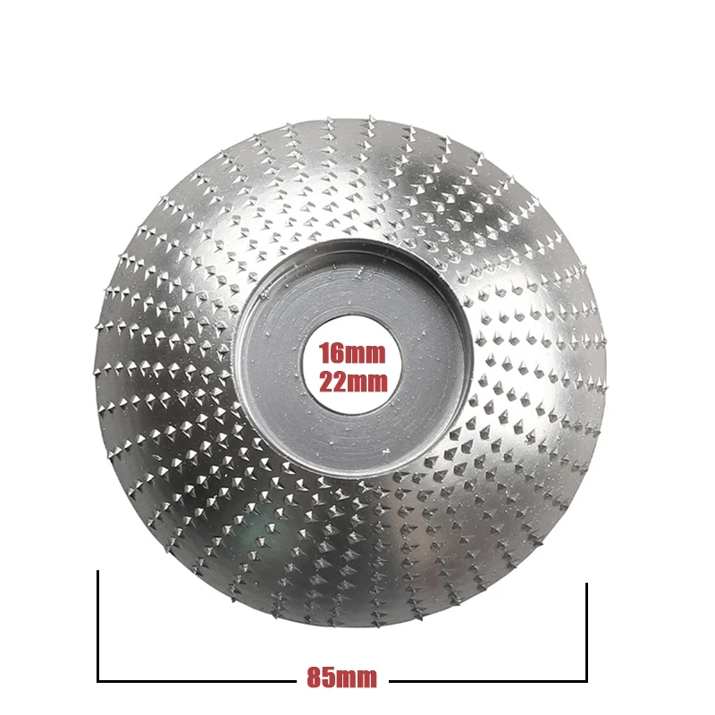 16mm 22mm alesaggio 85mm levigatura utensile per intaglio del legno disco abrasivo mola per lucidatura del legno utensili a disco rotante per smerigliatrice angolare