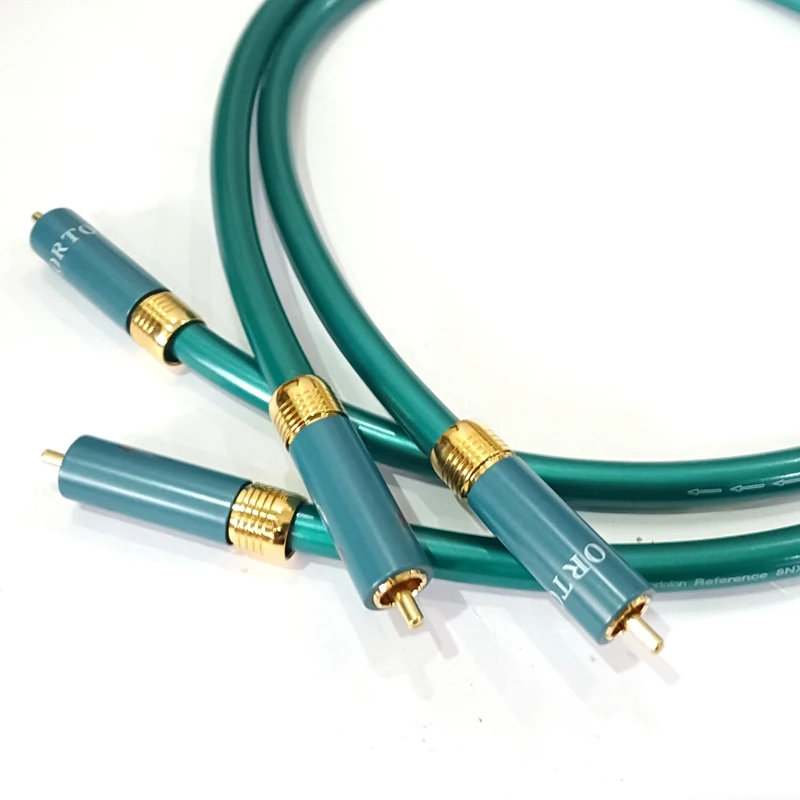 Ortofon 8N OFC Cáp RCA HiFI 2RCA Để 2RCA CD Bộ Khuếch Đại Liên Thông Cáp Âm Thanh