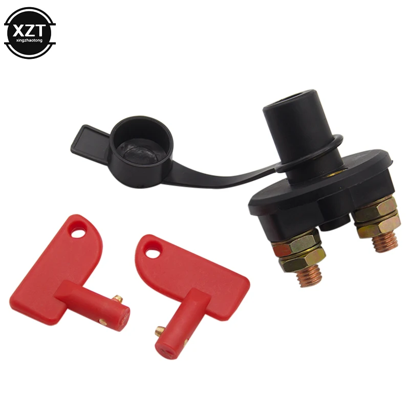 Interrupteur de déconnexion de batterie de voiture, de bateau, de haute qualité, isolant de puissance, interrupteur de coupure + 2 clés amovibles pour voiture de quad Marine