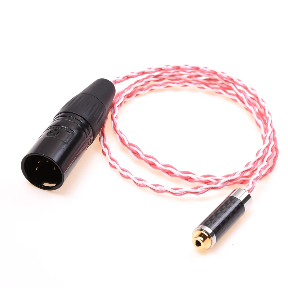 4Pin XLR pria ke 2.5MM wanita TRRS seimbang adaptor Audio kabel berlapis perak untuk Astell & Kern AK240 AK380 FIIO