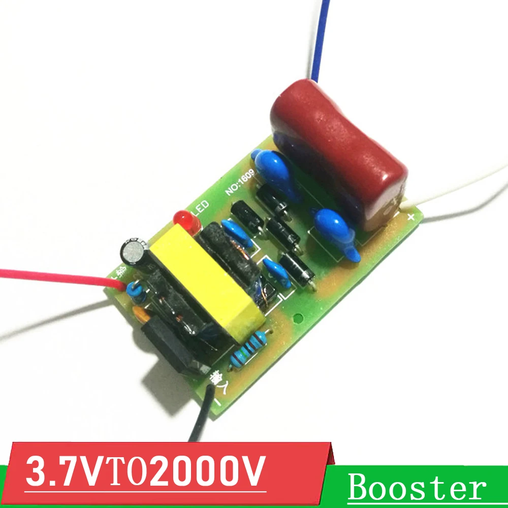 Imagem -03 - Impulso Conversor Módulo Super Arco Pulso Choque Elétrico de Alta Tensão para Gerador de Íons Negativos dc 3v 3.7v 4.2v a 1500v2000v