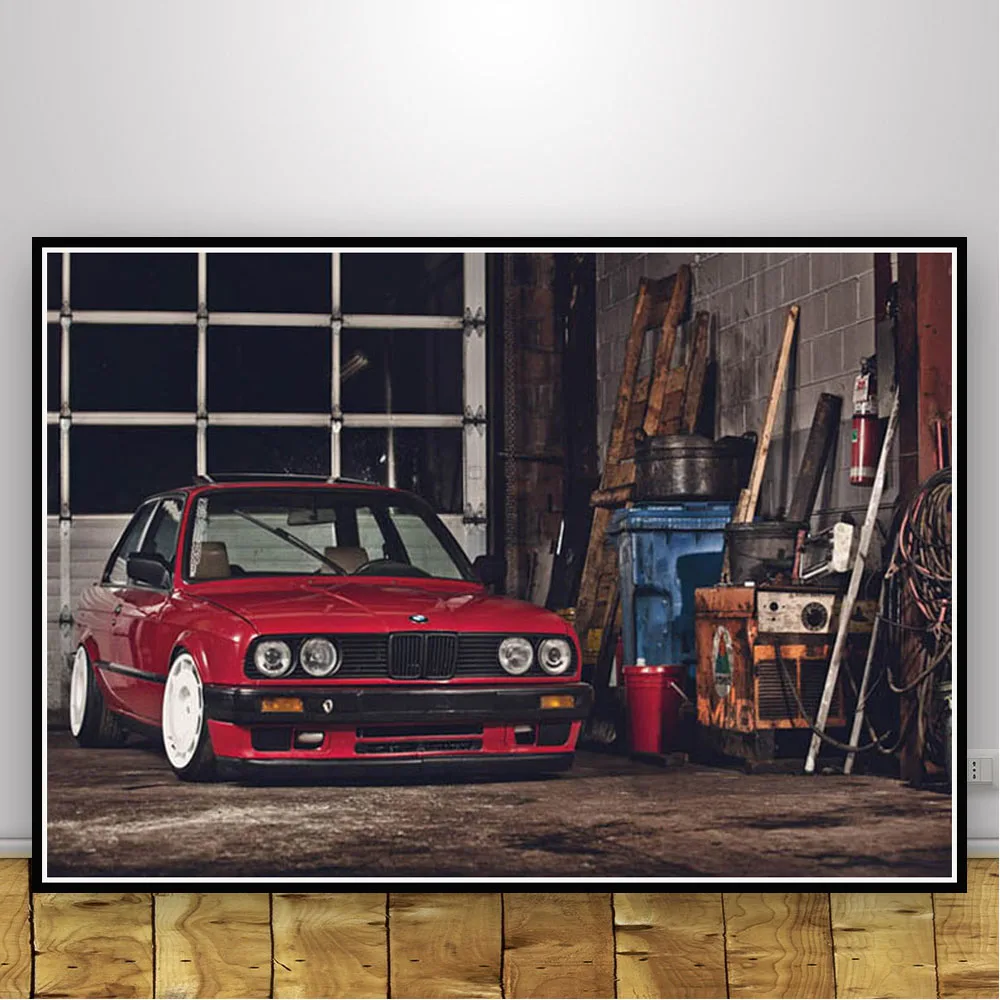Racing Car Retro Classic M3 E30 Series Super Poster And Prints Wall Art Canvas Picture Painting Modern Home Decor quadro plakat