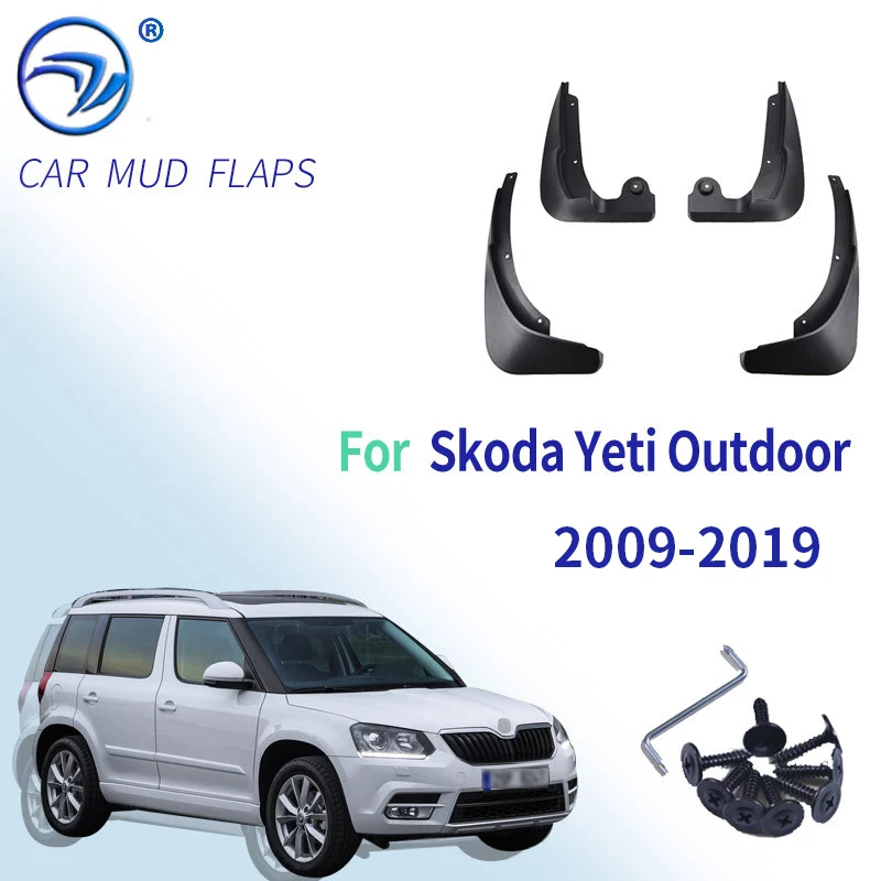 Mudflap for Skoda Yeti 5L 2009~2019 Fender Mud Guard Splash Flaps Mudguards Accessories 2010 2011 2012 2013 2014 2015 2016 2017