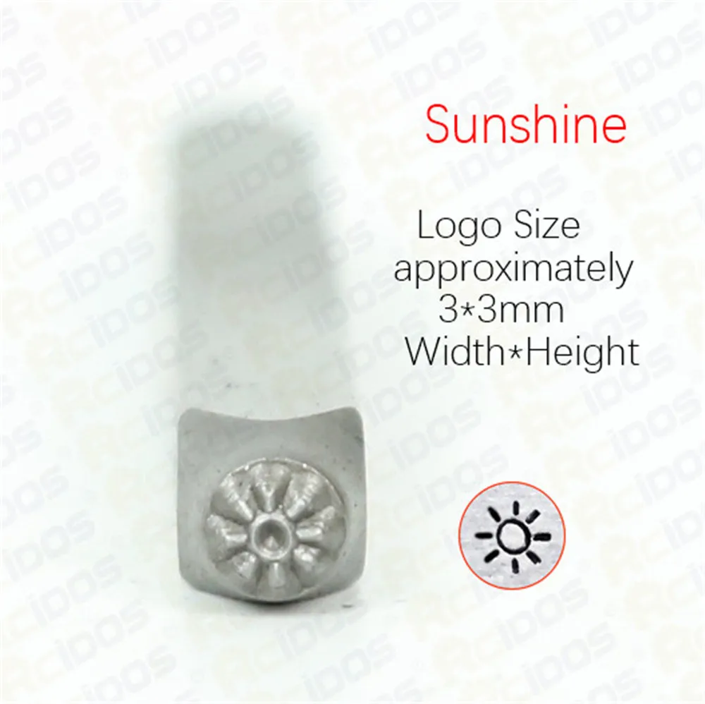 Sparkle /Sunshine Design 3mm biżuteria metalowa znaczki projektowe, bransoletka DIY/symbole biżuterii stalowy stempel