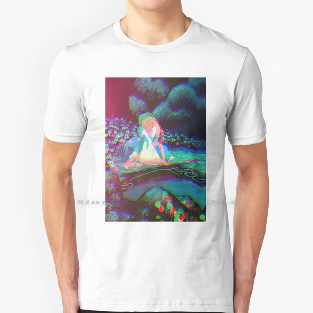 Alice In Trippy 100% Cotton T Shirt Alice In Trippy Drugs Psychedelic Tee Short Sleeve Long Sleeve Gift