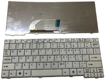 

New For acer Aspire One ZG5 D150 D210 D250 A110 A150 A150L ZA8 ZG8 Emachines EM250 US White Keyboard