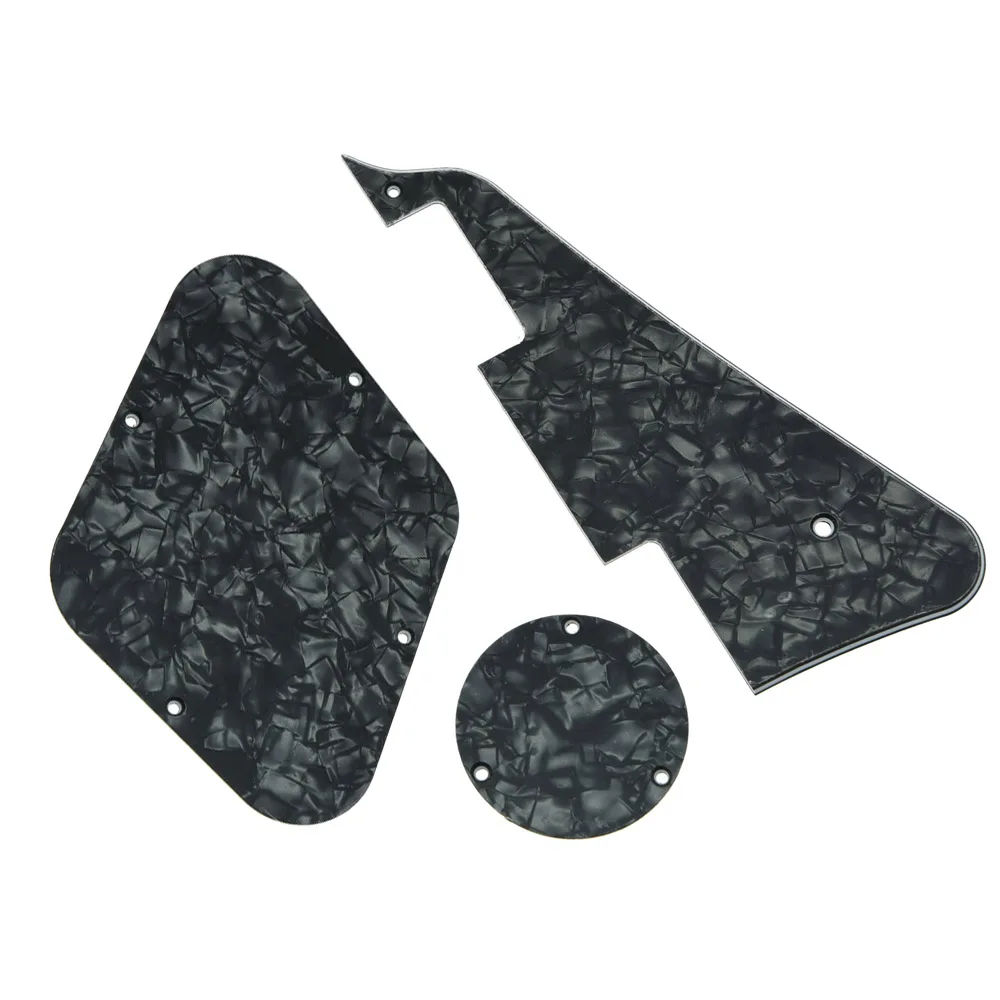 Black Pearl Gibson Standard Les Paul Pickguard & Back Plate Switch Cavity Covers Fits for LP Guitar Part Dropshipping