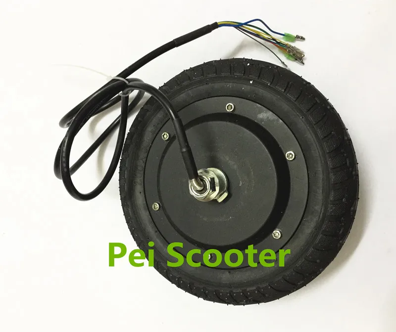 8inch BLDC 8 inch double shaft brushless gearless dc hub motor with tire for scooter motor kit phub-01a