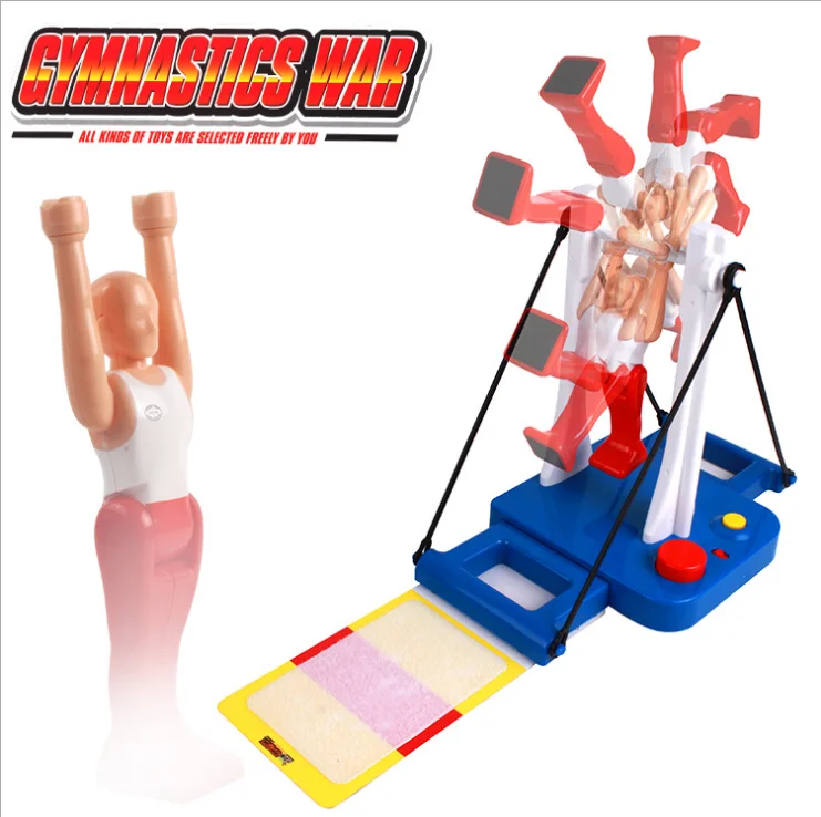 

Holiday Gift Children Kids Boy Girls Novelty Gymnastics War Indoor Gym Machine Toys Big Wheel Board Horizontal Bar Tabletop Game