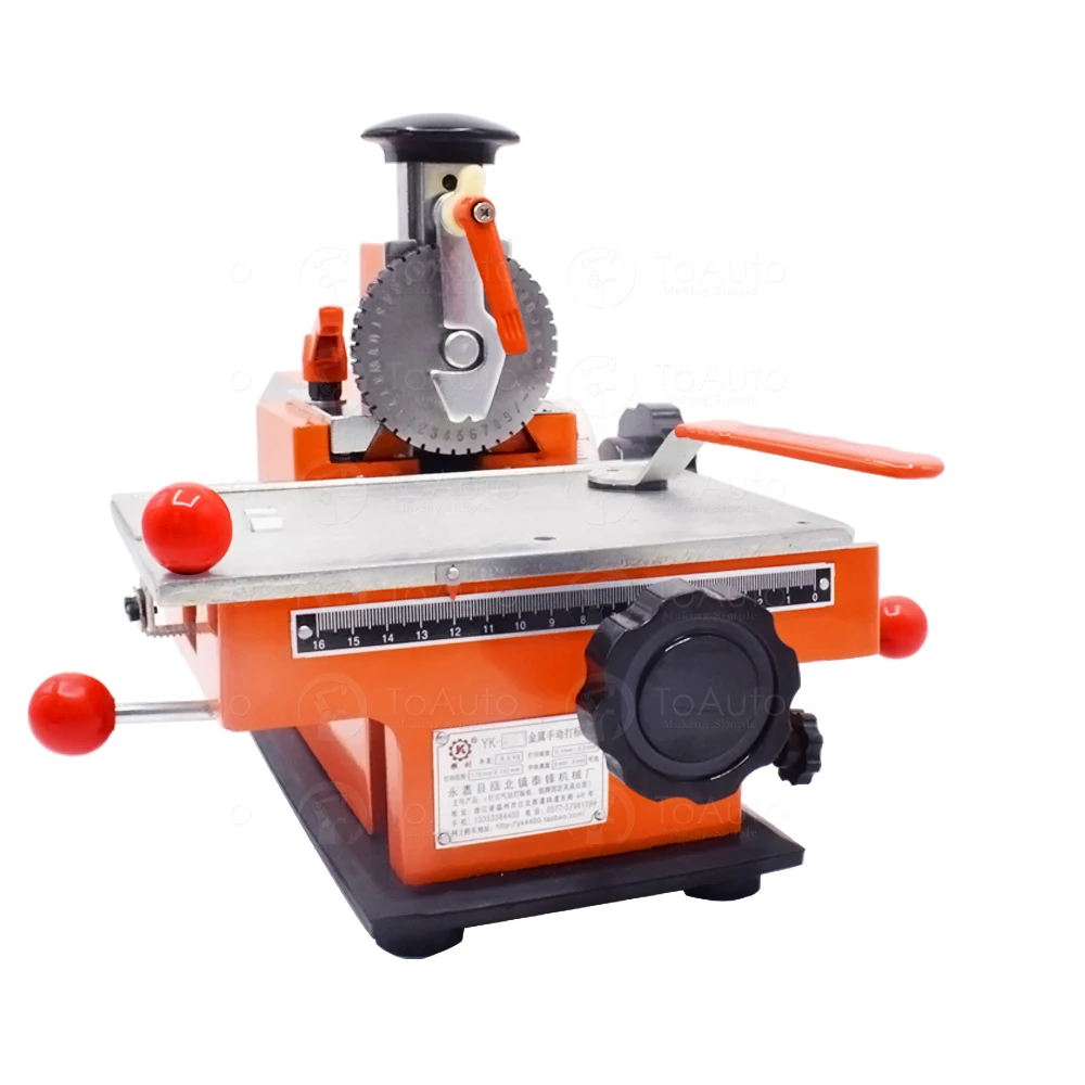 Manual steel embossing machine 195*135mm Embosser Marking Machine For Industrial Nameplate dog tag steel ID card