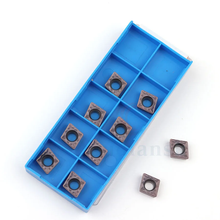 Insertos de carburo CCMT09T308 HMP PC9030, herramientas de torneado de torno CNC CCMT09T304 HMP PC9030, herramienta de torneado de agujero interior, para acero inoxidable