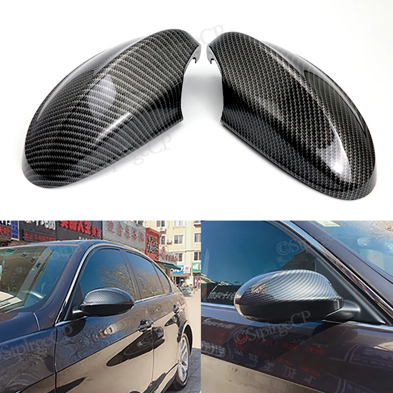 For BMW 3 Series E90 E91 320i 325i 330i 335i 2005-2008 Carbon fiber car rearview mirror cover replacement rearview mirror cover