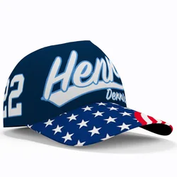 American Baseball Caps Camo Free Custom Name Number Team Football Henry Usa Hat Travel Derrick Us Game 22 United States Headgear