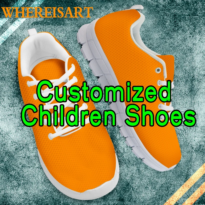 

Customized Your Image Photo Image Pattern Boys Flats Shoes Fashion Brand Children Sneakers Footwear Dropshipping Wholesale