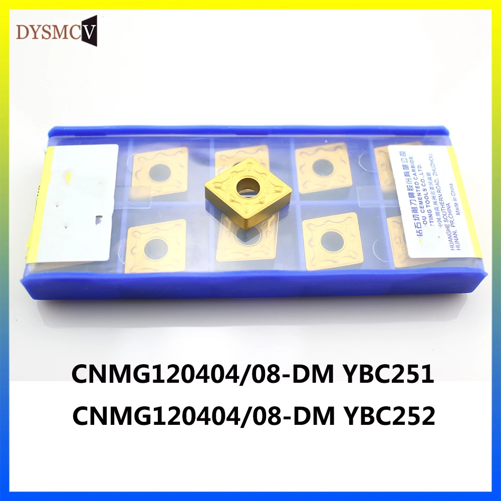 CNMG120404/08-DM  YBC252 YBC251 carbide turning inserts have good cutting performance, suitable for steel