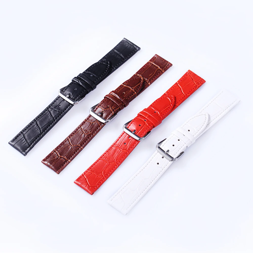 Ultra-thin Genuine Calfskin Leather Watchband 20mm 18mm 16mm 14mm 12mm Sweat Proof  Strap Watch Accessories UTHAI Z63