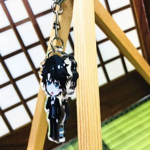 5 Styles Acrylic Keychain Anime Mystic Messenger Yoosung Jumin Unknown Zen Transparent Double-sided Pendant Keychain 55mm