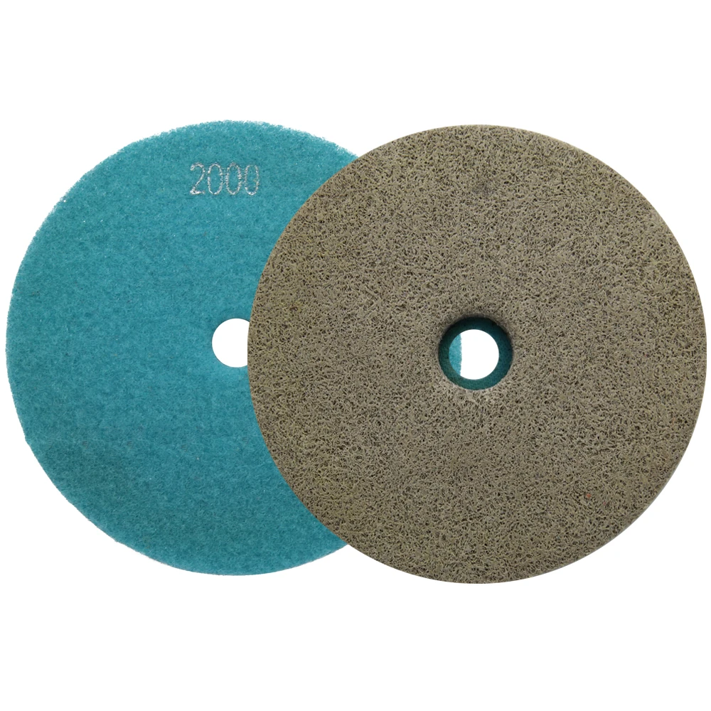7 "8" tamponi di lucidatura del diamante della spugna per lo strumento di pulizia di pietra artificiale di marmo di lucidatura disco di lucidatura di levigatura bagnato 8 pz/set