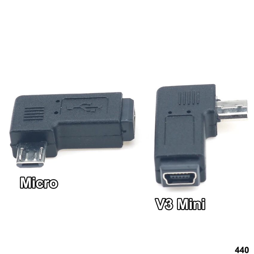 Mini USB to Micro USB Male Female Printer V3 Micro USB Plug Jack Power Connector Charging Adapter for Phone MP5 ect