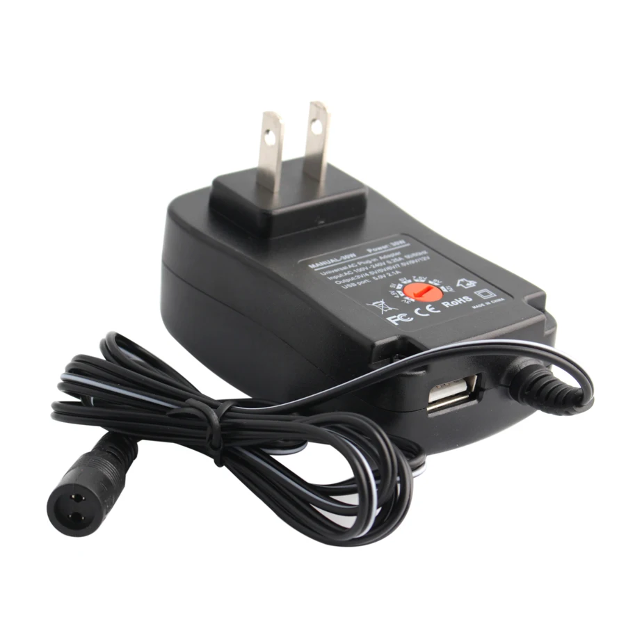 Universal Adapter Multi Voltage Power Transformer AC 220V 110V TO 5V 6V 7V 9V 12V LED Driver Power Supply With 6 Plug Connector image 4