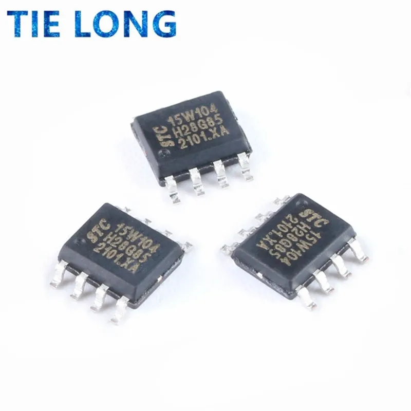 2PCS/lot New STC15W104-35I-SOP8 15W104 or STC15W104-35I-DIP8 or STC15W104-35I-DFN8 SOP-8 STC15W104 series MCU