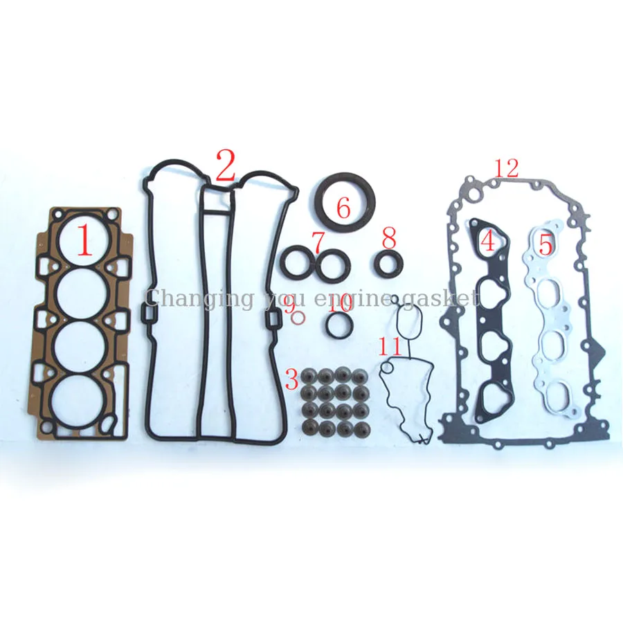 FOR Proton Gen-2 Waja Satria Neo Persona 1.6L 1598cc 2004-2009 S4PH Metal Full Set  Auto Parts Engine Gasket PW892037