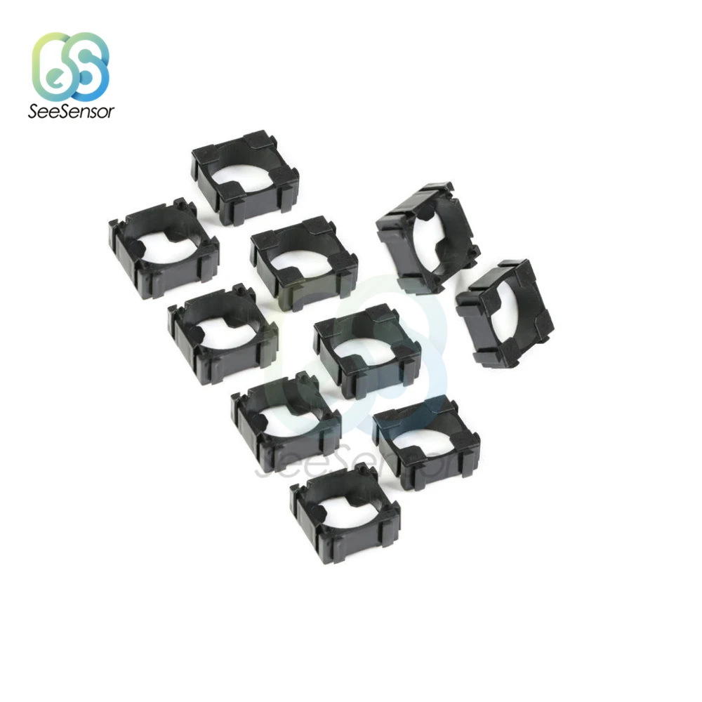 100pcs 18650 Lithium Cell Cylindrical Battery Case Holder Batteries Pack Plastic Holder Bracket For Diy Battery Pack 18.4mm