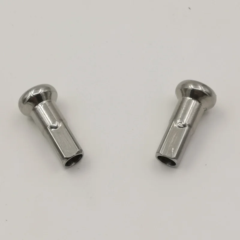 9 K 3.5 mm Spoke Use Nipples Material 304 Stainless Steel 22 mm Longer Sliver Color Hexagon Tail Motorcycle Wheel Spoke Use Nuts