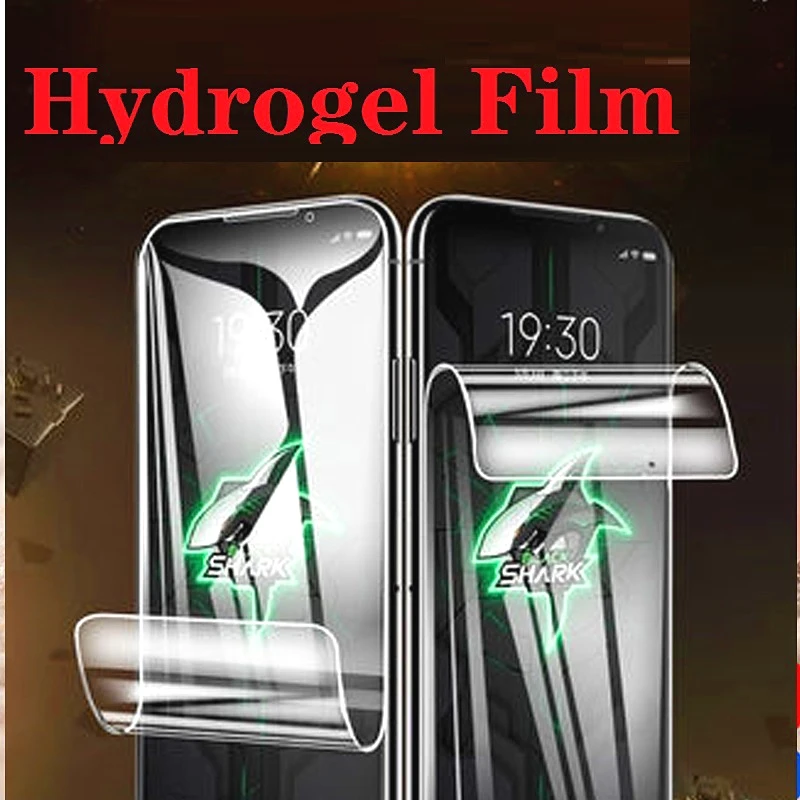 9D Front Screen Protector For Blackshark 3 pro Full Cover Protective Film on For Black Shark 3s Hydrogel Film Not Glass