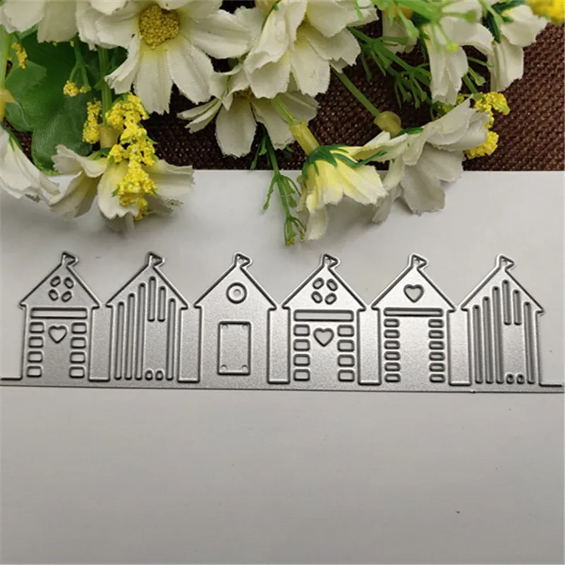 Love house Metal Cutting die keychain shaker Heart Paper Key Chain Scrapbook Paper Craft Card Punch Art Knife Cutter