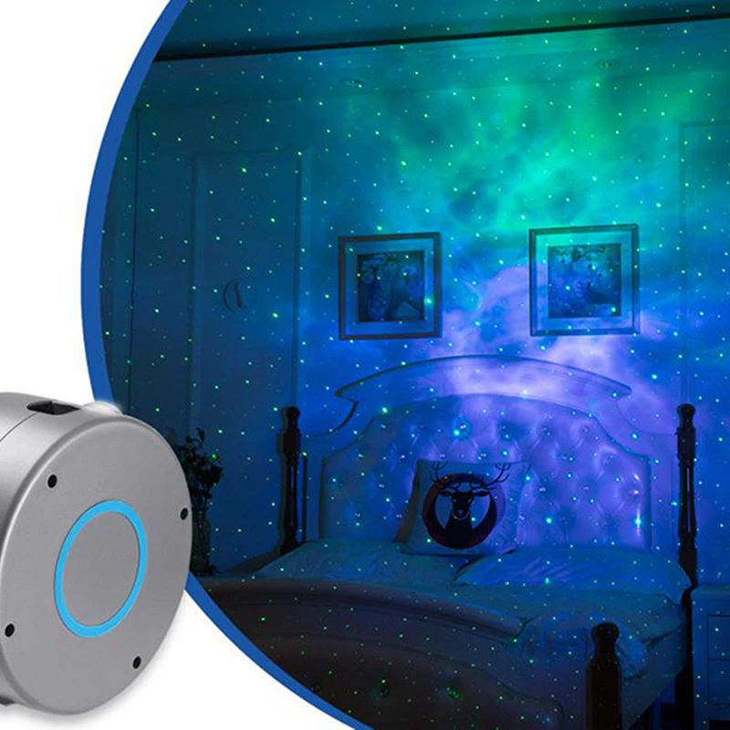 Led Colorful Night Light Novelty Gift Star Galaxy Projector Living Room Bedroom Decor Plug In Remote Control Romantic Night lamp