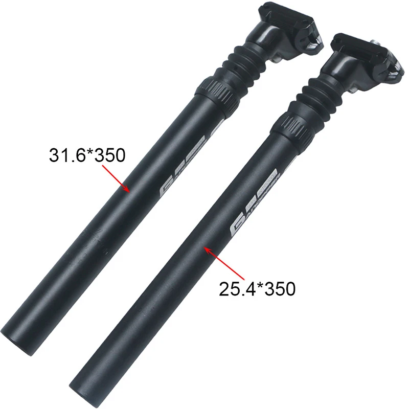 Bicycle Seatpost Shock Absorber Suspension 30.4/30.9 31.6mm X350mm Alu MTB Bike Saddle Seat Post Tube Setback